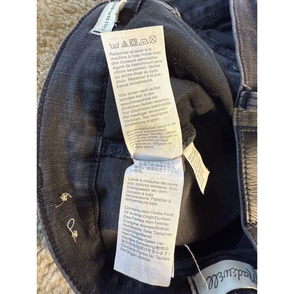 Madewell Jeans Womens Size 27 Black Wash Cali Demi-Boot Jeans Denim E151 - Picture 11 of 16